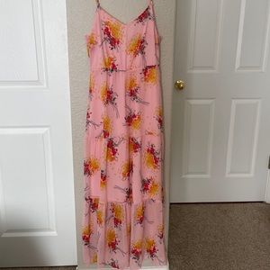 JCREW mercantile pink maxi dress